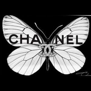 Brand new Chanel butterfly canvas. 18”x12”